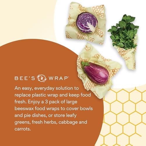 Bee's Wrap Beeswax Food Wraps, 3 Large Pack - Image 5
