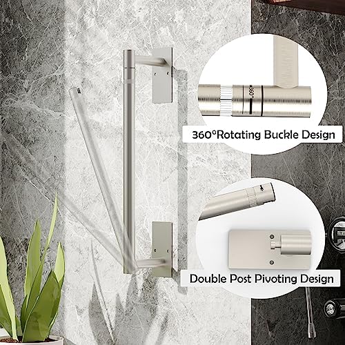 RUACQ Paper Towel Holder Under Cabinet, Wall Mounted or Adhesive Stainless - Image 2