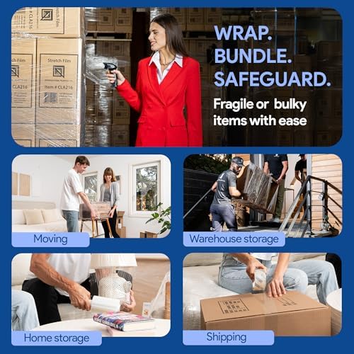 International Plastics Co. 5" 80 Gauge Plastic Stretch Film/Wrap 1000ft 500% - Image 6