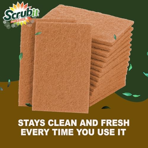 SCRUBIT 50 Pack Natural Scouring Pads - Image 7