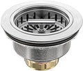 KONE Kitchen Sink Drain Sink Strainer 3-1/2 Inch Drain Assembly Kit Replacement by KONE
