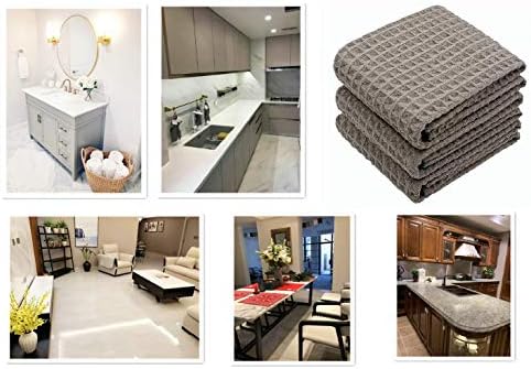 Waffle Weave Kitchen Towels Dish Towels, 3 Pack, 16x24 Inch - Image 7