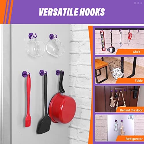 Neosmuk Magnetic Hooks, 130lb Heavy Duty, 10 Pack - Image 3