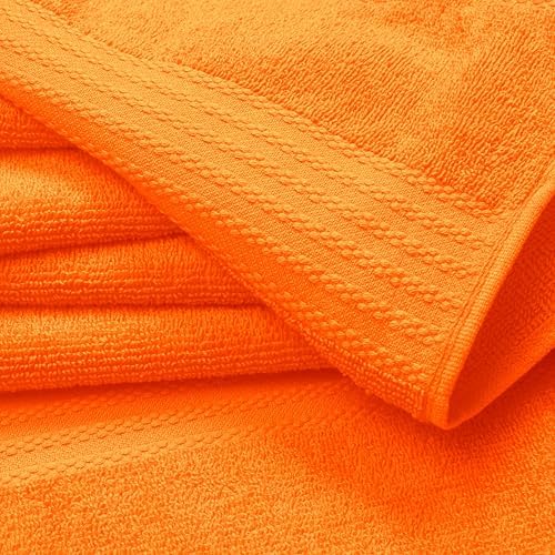 GLAMBURG Premium Cotton Oversized 2 Pack Bath Sheet 35x70-100% Pure Cotton - Image 2