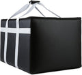 musbus Insulated Food Delivery Bag Cooler Bags Keep Food Warm Catering Therma for doordash Uber Eats Catering Shopper hot BLACK travel grocery pizza portable beach soft sided