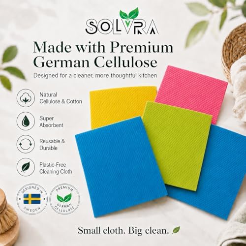 10 Pcs Multicolor Swedish Dishcloths - Image 4