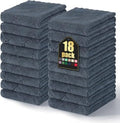Homaxy 18 Pack Super Soft Absorbent Dish Towels, Dark Grey by Homaxy