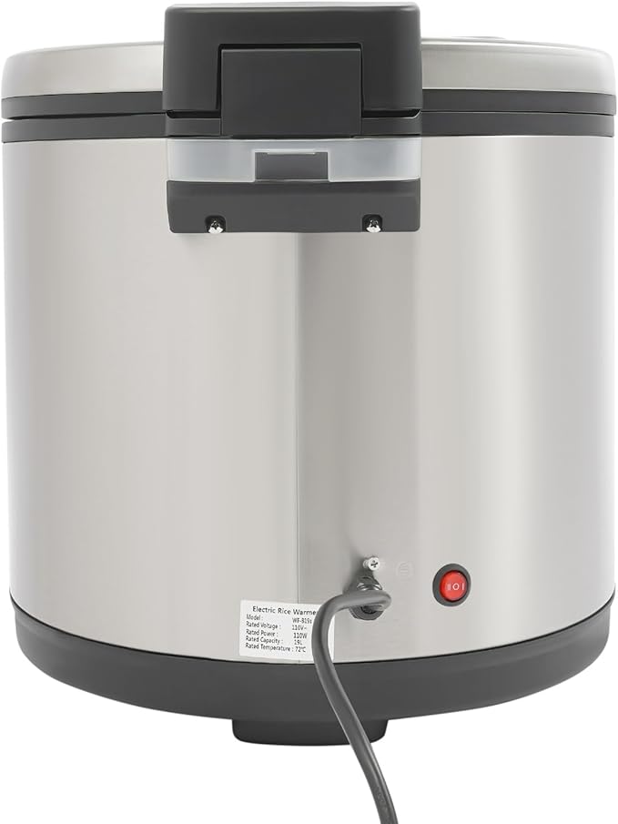 100 Cup Commercial Rice Warmer (Not Cooker), 20 QT Big Rice Warmer, Food Soup Sushi Warmers, Constant Temp. 154°F and 161°F, 110W, Non-Stick Inner Pot