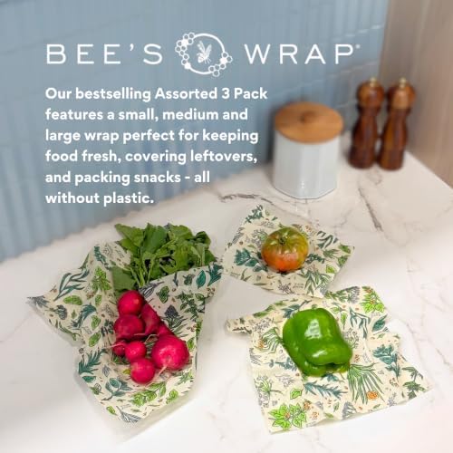 Bee's Wrap Beeswax Food Wraps, 3 Pack Assorted - Image 5