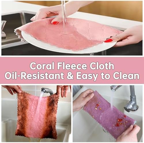Kitchen Dish Cloths, Microfiber Cleaning Cloth, 12 Pack - Image 6