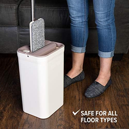 JFB Home Products Micro Flat Mop & Bucket System, Hands-Free Wringing Floor - Image 6