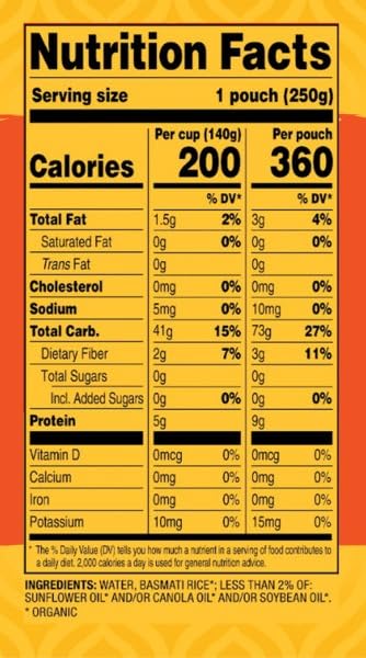 Tasty Bite Organic Brown Rice, 8.8 Ounce (Pack of 12)
