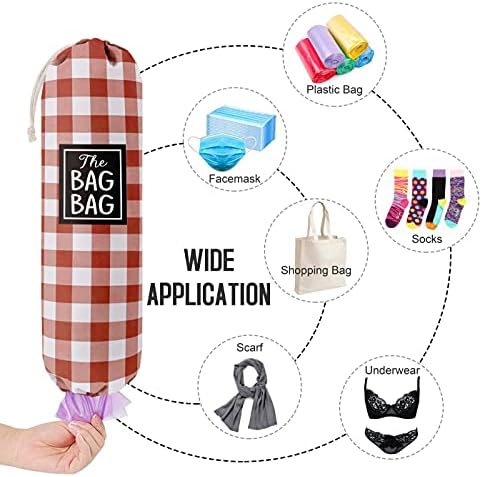 Funny Grid Bag Bag， Grocery Bags Holder Organizer - Image 4