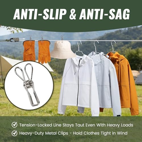 Vigorport Retractable Clothes Line Outdoors - Image 5