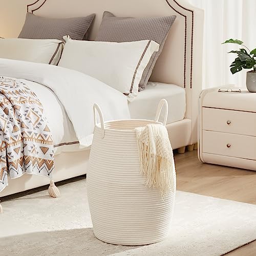 Extra Large Laundry Hamper Basket 105L Woven Blanket Basket - Image 6