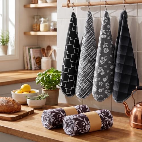 Mindsoft 36 Pcs Kitchen Towels Reusable Dishcloths Absorbent Hand Dish Towels - Image 5
