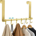 MGahyi Gold Over The Door Hooks, Over The Door Towel Rack | 6 Sliding by MGahyi