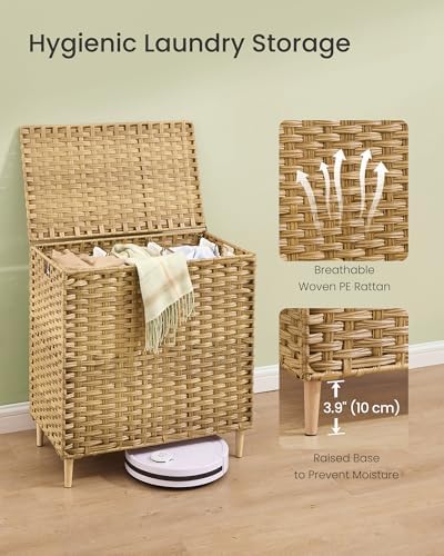 SONGMICS 3-Section Laundry Hamper - Image 5