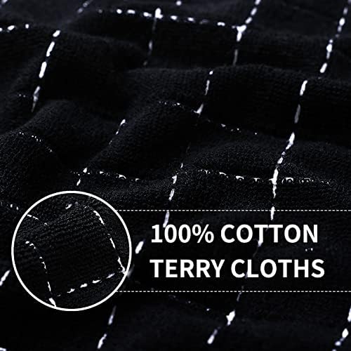 Homaxy 100% Cotton Terry Kitchen Towels, 4 Pack - Image 2