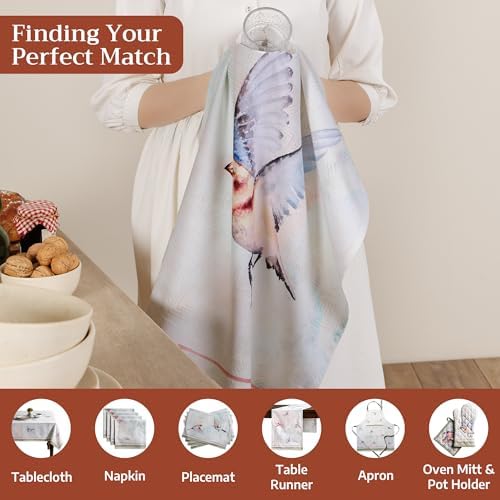 Maison d' Hermine Kitchen Towels Set of 3 Reusable 100% Cotton 27.50" x 20" - Image 4