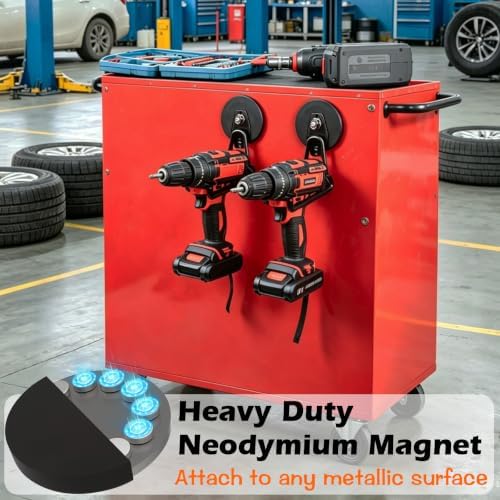 MUTUACTOR Upgraded Strong Magnetic Hooks Heavy Duty, 40lbs Anti-Scratch Large - Image 2