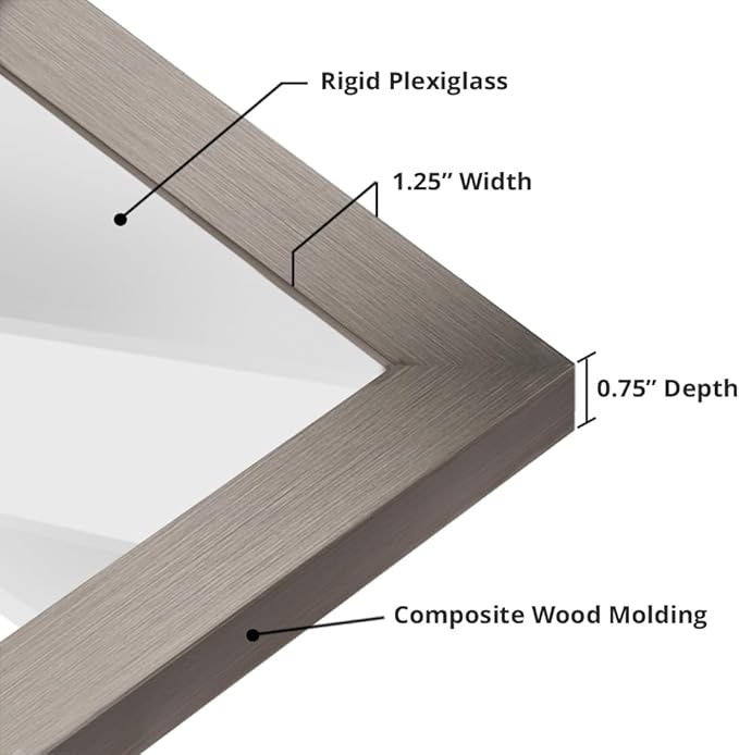 wallsthatspeak 18x36 Stainless Picture Frame for Puzzles Posters Photos or Artwork