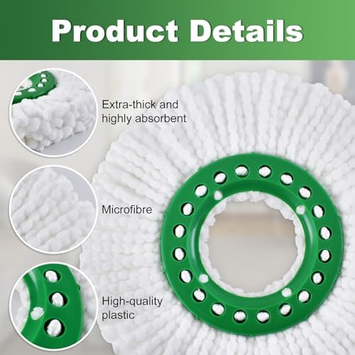 4PSC Spin Mop Head Replacement for Libman  Spin Mops System - Image 3