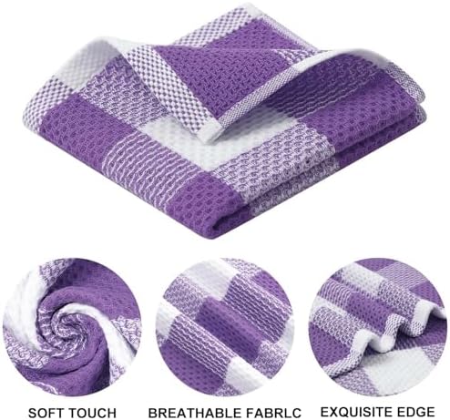 Mordimy 8 Pack Kitchen Towels and Dishcloths Set - Image 2