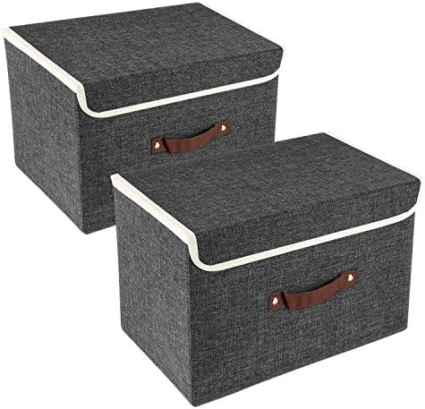TYEERS Collapsible Storage Boxes, Washable Fabric Storage Bins by StorageOrganization