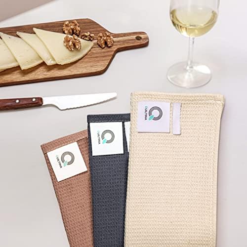 QUILTINA Dish Towels Set, 100% Cotton Waffle Weave Kitchen Towels 6 Pack - Image 6