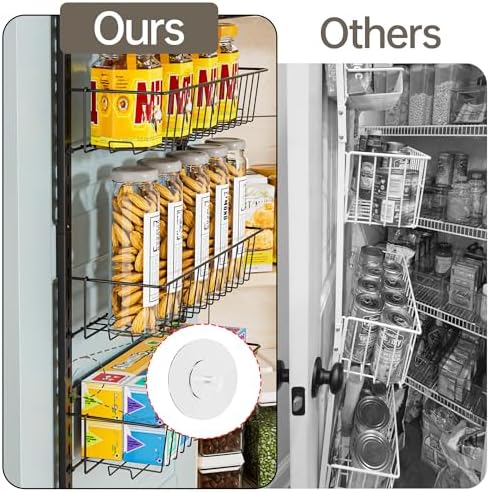 Delamu Adjustable Cabinet Door Organizer, 6 Tier Hanging Spice Rack - Image 4