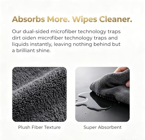 5Pcs Genie-Cloth Magic Cleaning Cloths, Reusable Microfiber Cleaning Cloth - Image 4