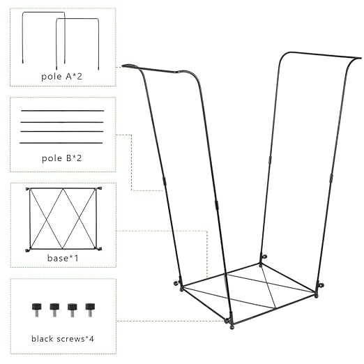 Trash Bag Holder, Garbage Bag Holder, Metal Leaf Bag Holder Stand | Portable - Image 8