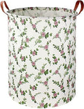 NTAOHAMPER Large Round Canvas Linen Laundry Hamper, Waterproof Storage Bin by NTAOHAMPER