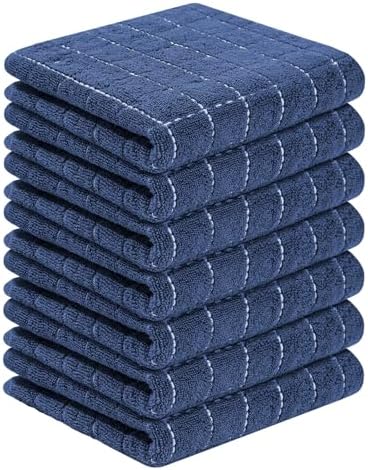 Homaxy 100% Cotton Terry Kitchen Towels, 7 Pack by Homaxy