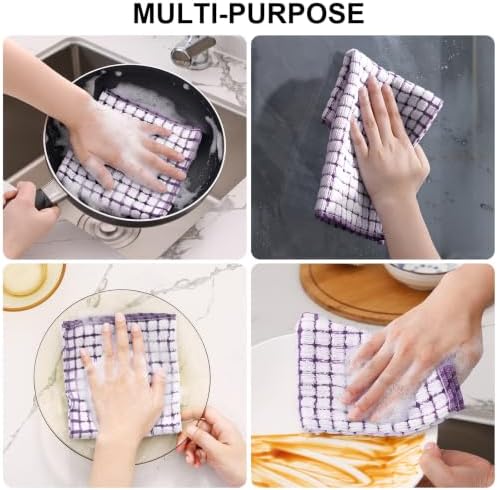 Kitinjoy Cotton 12 Pack Terry Kitchen Dish Cloths - Image 4