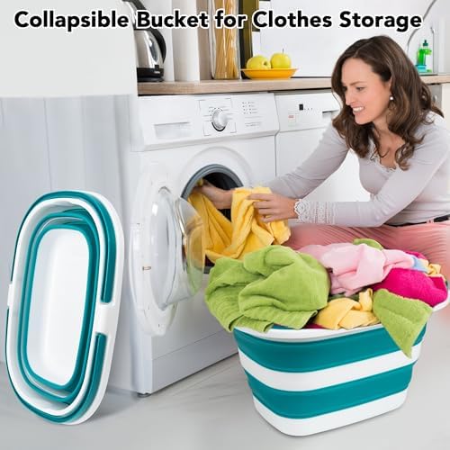 Large Collapsible Mop Bucket, 16L Plastic Bucket - Image 5