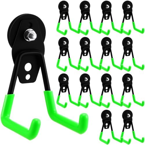 Landhoow 14 Pcs Large Magnetic Hooks Heavy Duty Garage Magnet Hooks Strong by Landhoow