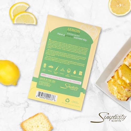 Lemon Poundcake Scented Sachets Pack of 3, Everyday - Image 6