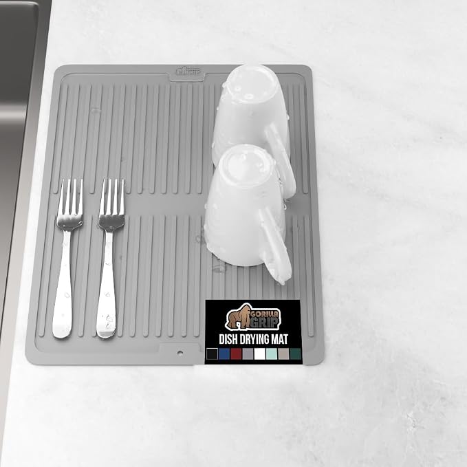 GORILLA GRIP 100% BPA-Free Patented Silicone Dish Drying Mat by Unknown