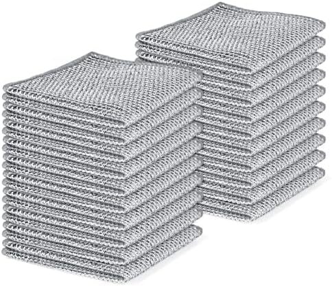 Aidoclip Non-Scratch Steel Wool Dishcloths Kitchen Scrubbers by Aidoclip