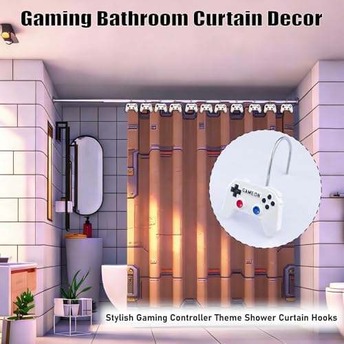 12 Pcs Game Theme Shower Curtain Hooks - Image 6