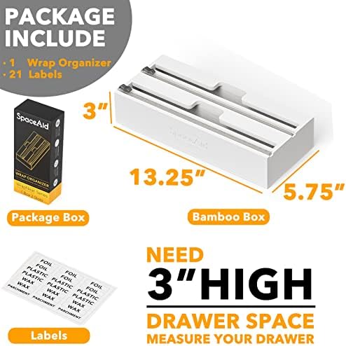 SpaceAid WrapNeat 2 in 1 Wrap Organizer - Image 3