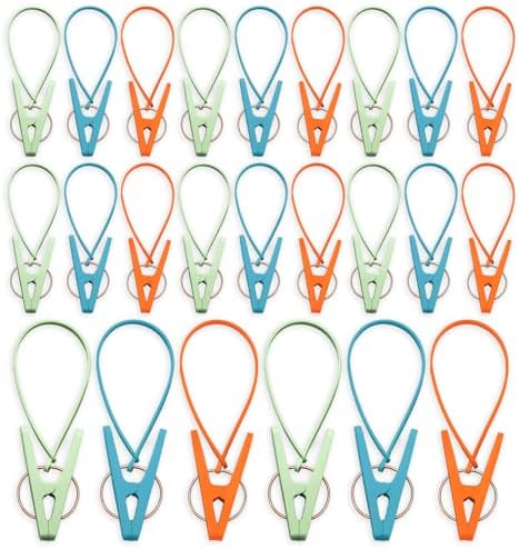 24 Pack Plastic Clothes Pins by Unknown
