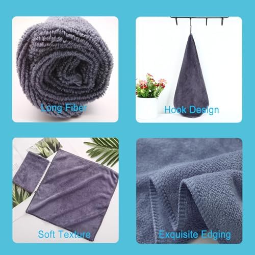 Premium 400 GSM Microfiber Cleaning Cloths, 12 Pack Ultra Absorbent Lint-Free - Image 3