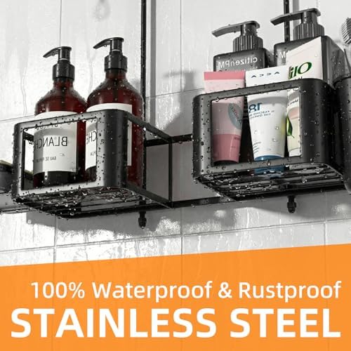 Haging Shower Caddy for Handheld Showerheads, Over Head Shower organizer - Image 5