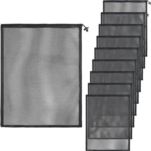 10 Pcs Mesh Drawstring Bag 16" x 20" by BOJITEXS