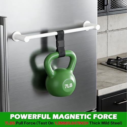 ULIBERMAGNET Magnetic Towel Holder, Magnetic Towel Rail White - Image 5