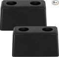 Flutesan 8 Pcs Rubber Bumper Pads 6 x 3 x 3.15 Inch Dock Bumpers Automotive Blocks Rubber Bump Stop Black Guards Dock Buffer for Truck and Trailer Protection, Equipment and Delivery Bays