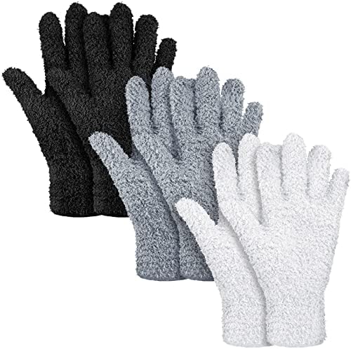 Patelai 3 Pairs Microfiber Dusting Gloves by Patelai